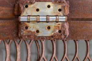 Rusty Door Hinge